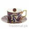 Red And Blue Spirals Moroccan Style Coffee/Tea Cup With Saucer, Mugs - Trademart.pk